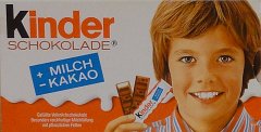 Kinder Schokolade paski 1 milch kakao